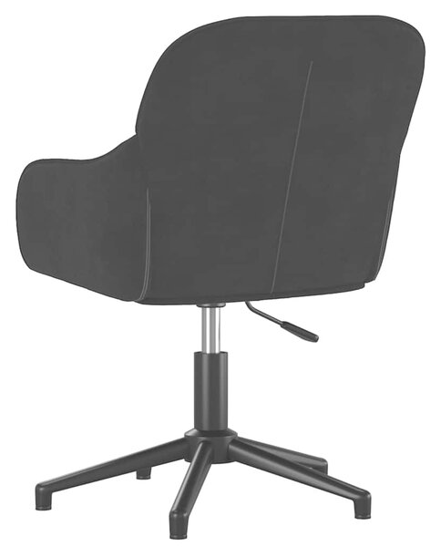 Otočné jídelní židle 2 ks černé samet 3103383