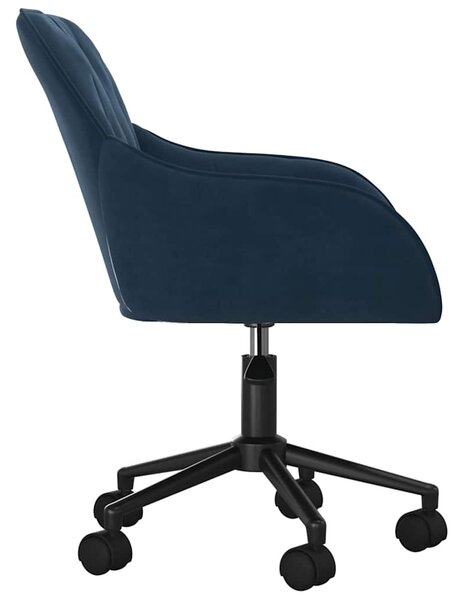 Otočné jídelní židle 2 ks modré samet 3103420