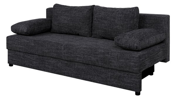 ROZKLÁDACÍ POHOVKA, textil, kompozitní dřevo, černá P & B - Rozkládací pohovky, Online Only