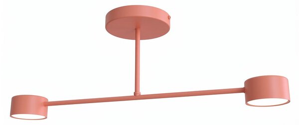 Stropní svítidlo HALO 2 – korálové, 2× GX53, šířka 60 cm
