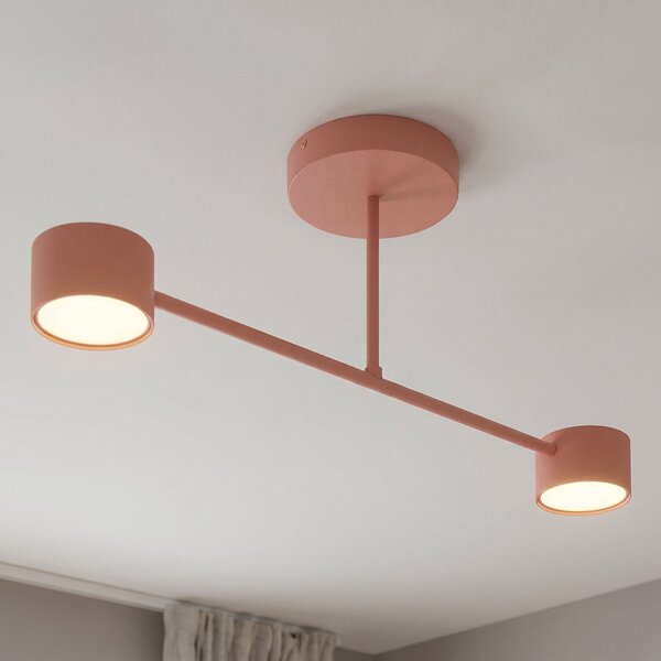 Stropní svítidlo HALO 2 – korálové, 2× GX53, šířka 60 cm