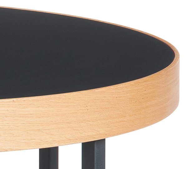 KONFERENČNÍ STOLEK, přírodní barvy, černá, dřevo, kov, kompozitní dřevo, 80/46,5 cm - Konferenční stolky