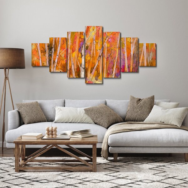 Obraz - Podzimní les (210x100 cm)
