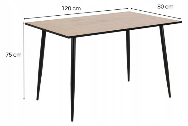 Actona Jídelní set Wilma dub divoký/zelený