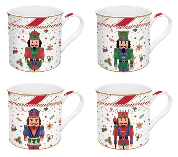 Sada porcelánových hrnků Louskáček 4 ks
