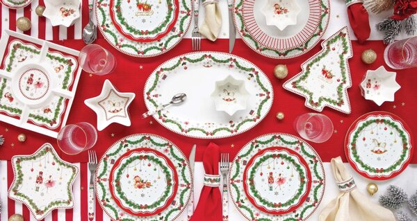 Porcelánová servírovací miska Vánoční čas 29 cm