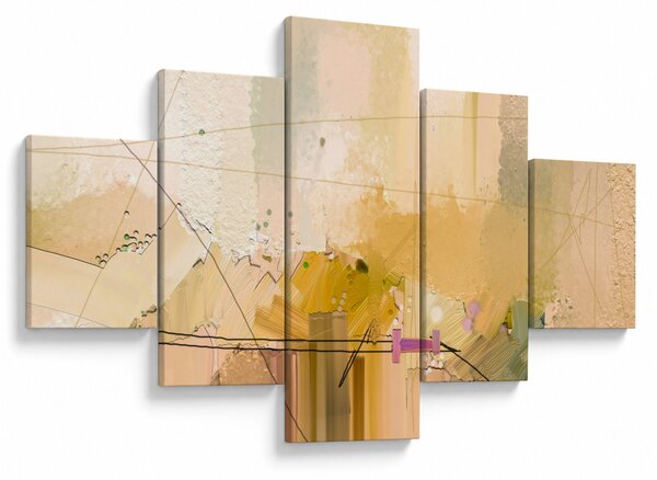 Obraz - Abstrakce, olejomalba (125x70 cm)