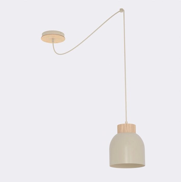 Závěsné svítidlo KRU 1 – moka, 1× E27, šířka 300 cm
