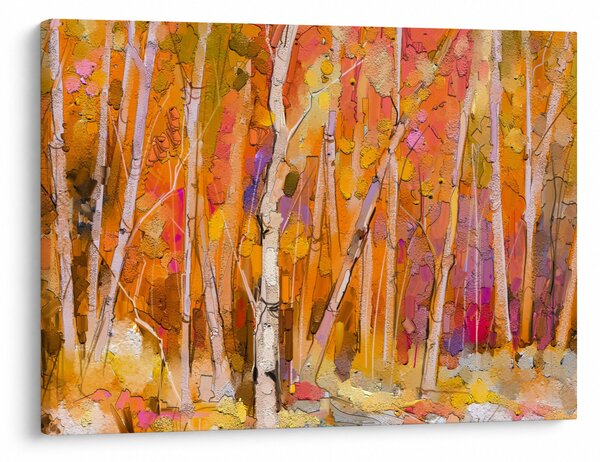 Obraz - Podzimní les (70x50 cm)