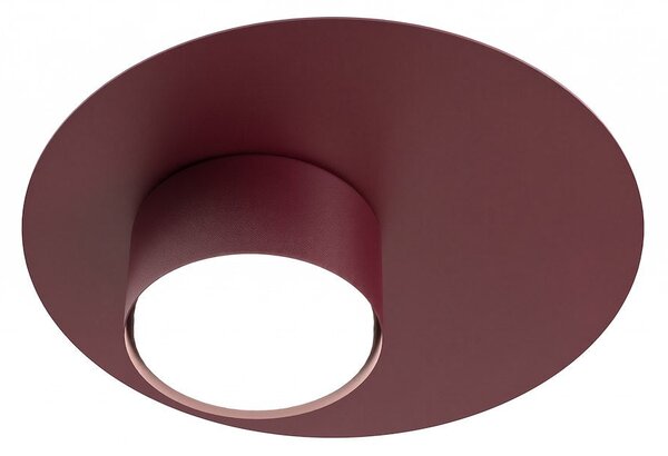 Stropní svítidlo BOLX 1 – vínové, 1× GX53, šířka 20 cm