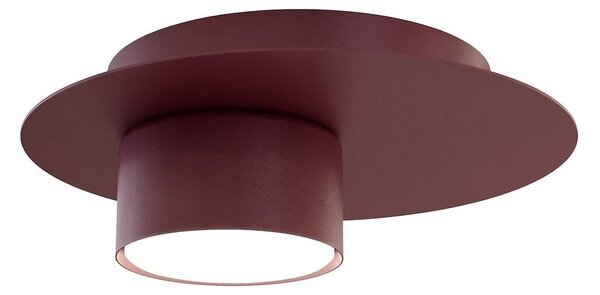 Stropní svítidlo BOLX 1 – vínové, 1× GX53, šířka 20 cm