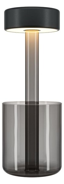 Maytoni Přenosná stolní stmívatelná LED lampa jejíž vzhled navrhla AI, 3W, v. 34,8 cm, 2200K-4000K, IP20 Barva: Černá/Čirá