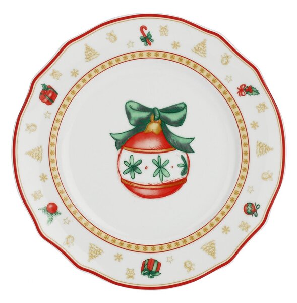 Porcelánová jídelní sada Vánoční ozdoby 6 ks