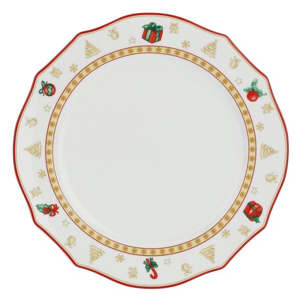 Porcelánová jídelní sada Vánoční ozdoby 6 ks