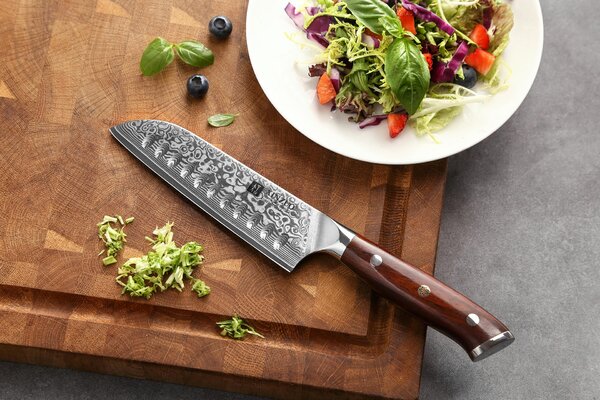 Santoku nůž XinZuo Yu B13R 5"
