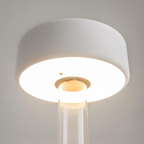 Maytoni Přenosná stolní stmívatelná LED lampa jejíž vzhled navrhla AI, 3W, v. 34,8 cm, 2200K-4000K, IP20 Barva: Černá/Čirá