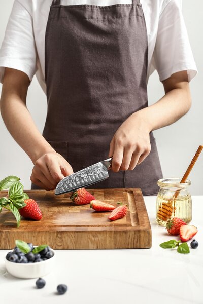 Santoku nůž XinZuo Yu B13R 5"
