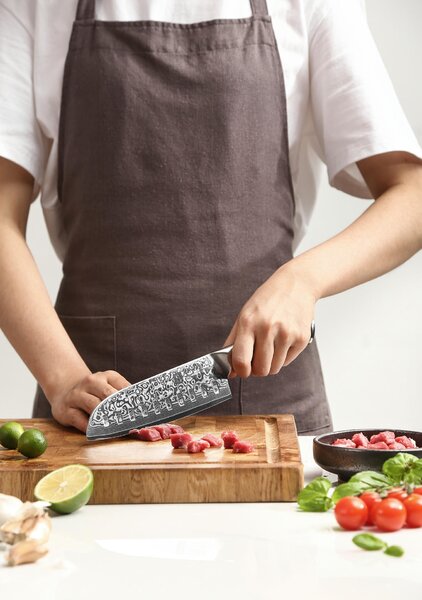 Santoku nůž XinZuo Yu B13R 7"