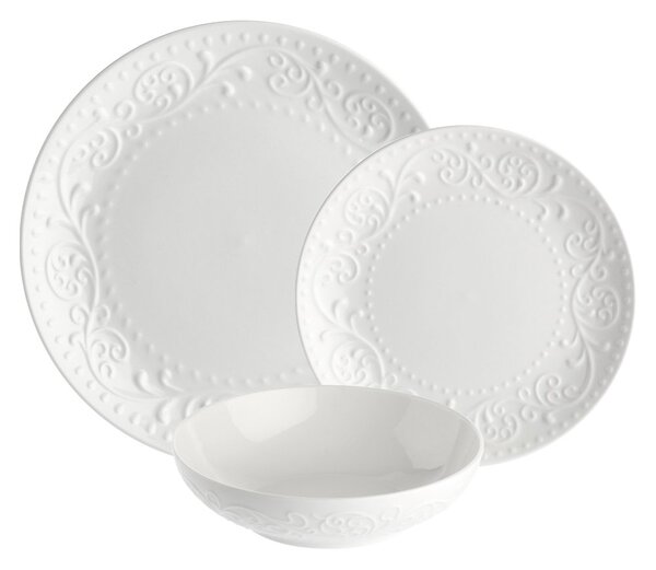 Porcelánová jídelní sada Sněhová vánice 18 ks