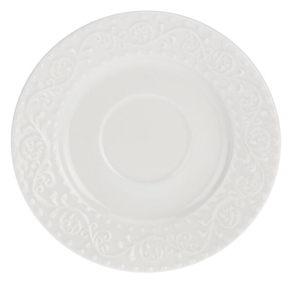 Porcelánový šálek s uchem a podšálkem Sněhová vánice