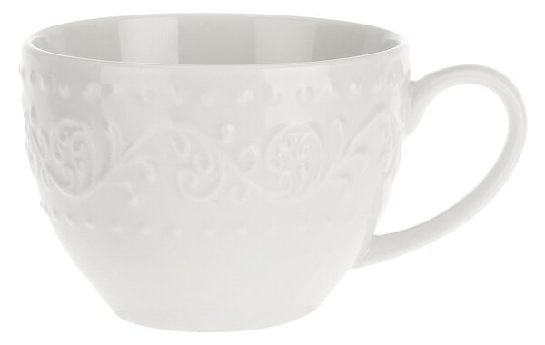 Porcelánový šálek s uchem a podšálkem Sněhová vánice