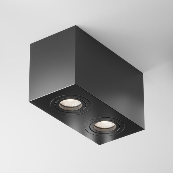 Maytoni Stropní svítidlo ATOM, 10W, d. 20 cm, 2xGU10 Barva: Černá