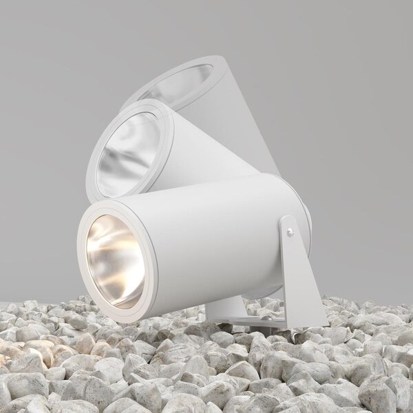 Maytoni Venkovní zapichovací LED svítidlo BERN, 30W, ⌀ 13 cm, 3000K, IP65 Barva: Grafit