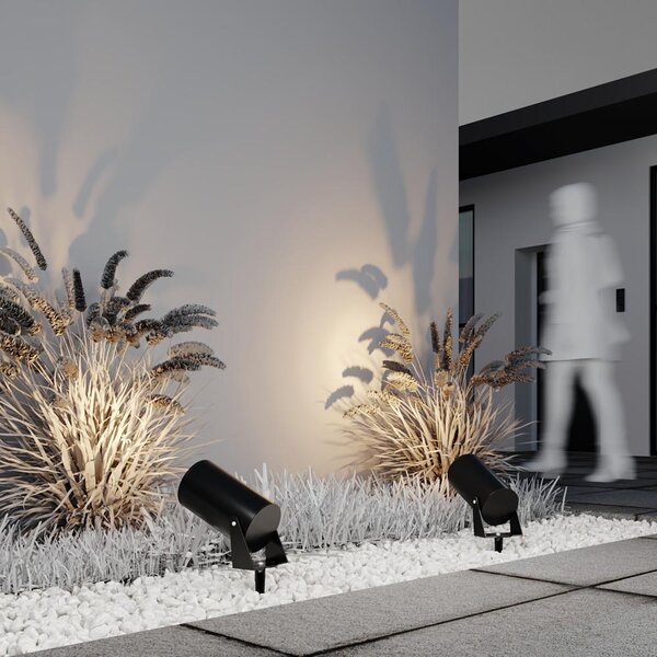 Maytoni Venkovní zapichovací LED svítidlo BERN, 30W, ⌀ 13 cm, 3000K, IP65 Barva: Grafit