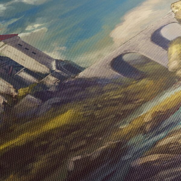 Obraz - Středověký hrad (210x100 cm)