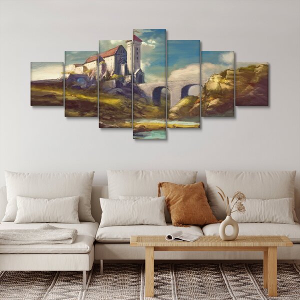 Obraz - Středověký hrad (210x100 cm)