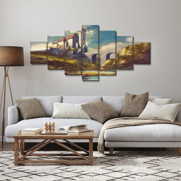 Obraz - Středověký hrad (210x100 cm)