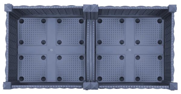 Vyvýšený záhon 80 x 40 x 23 cm polypropylen 310398