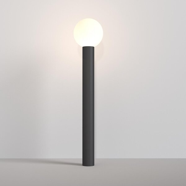 Maytoni Venkovní sloupkové svítidlo BOLD, 60W, v. 80 cm, 1xE27, IP54 Barva: Černá