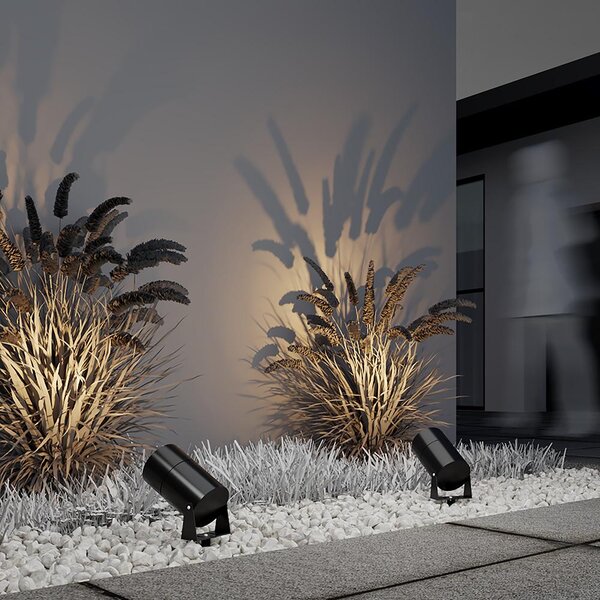 Maytoni Venkovní zapichovací LED svítidlo BERN, 15W, ⌀ 10,8 cm, 3000K, IP65 Barva: Grafit