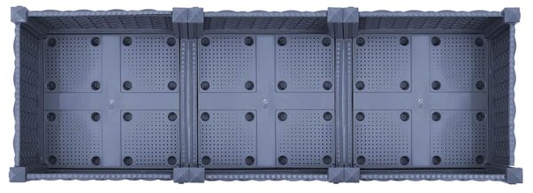 Vyvýšený záhon 120 x 40 x 23 cm polypropylen 310399