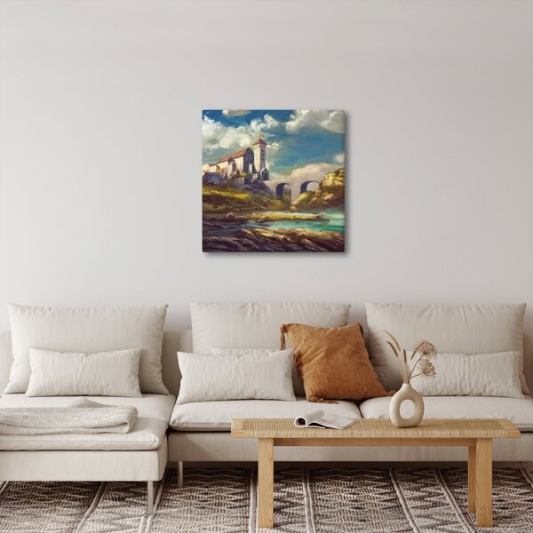 Obraz - Středověký hrad (30x30 cm)