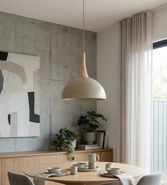 Závěsné svítidlo NAUTICA 1S – moka, 1× GX53, šířka 30 cm