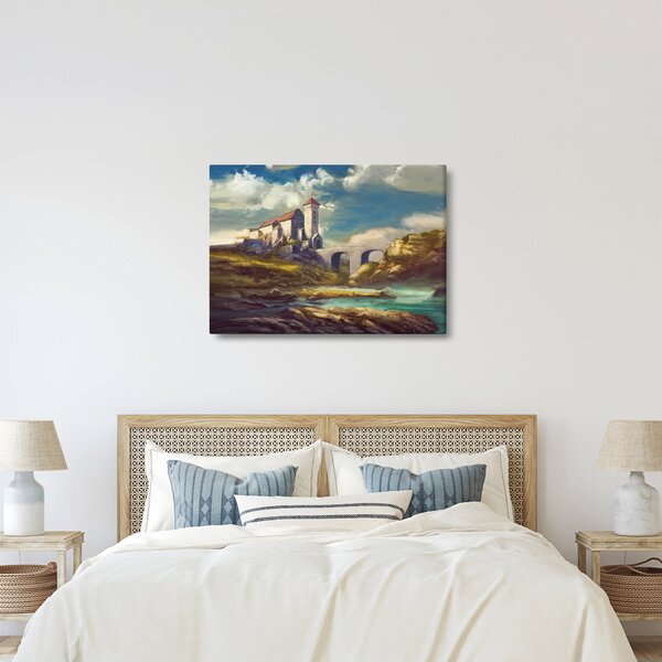 Obraz - Středověký hrad (70x50 cm)