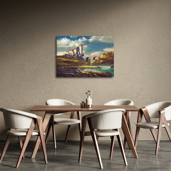 Obraz - Středověký hrad (70x50 cm)