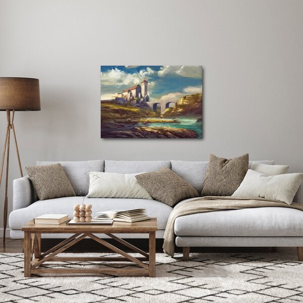 Obraz - Středověký hrad (70x50 cm)