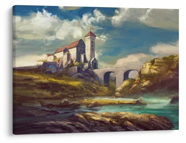 Obraz - Středověký hrad (70x50 cm)