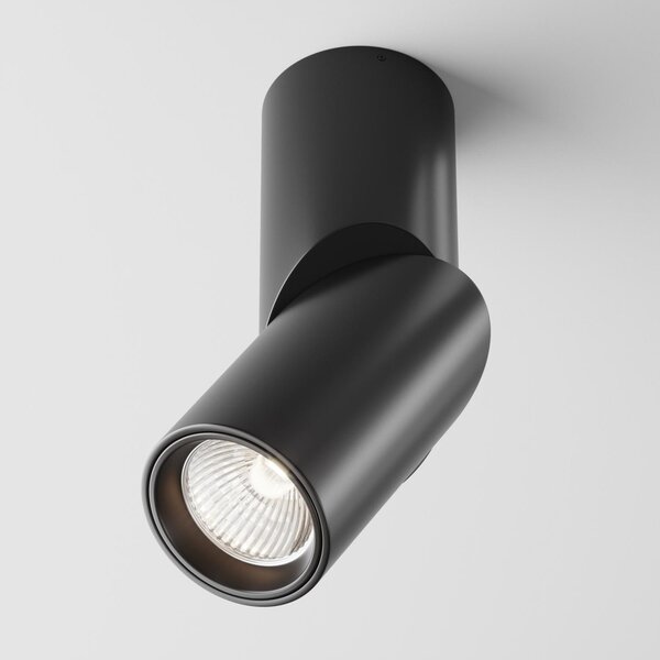 Maytoni Moderní stropní LED svítidlo DAFNE, 10W, v. 16 cm Barva: Černá, Teplota světla: 4000K - denní bílá