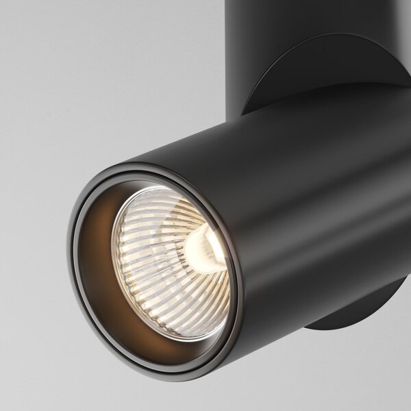 Maytoni Moderní stropní LED svítidlo DAFNE, 10W, v. 16 cm Barva: Černá, Teplota světla: 4000K - denní bílá
