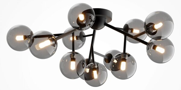 Maytoni Luxusní stropní svítidlo DALLAS, 28W, v. 20 cm, 12xG9 Barva: Černá