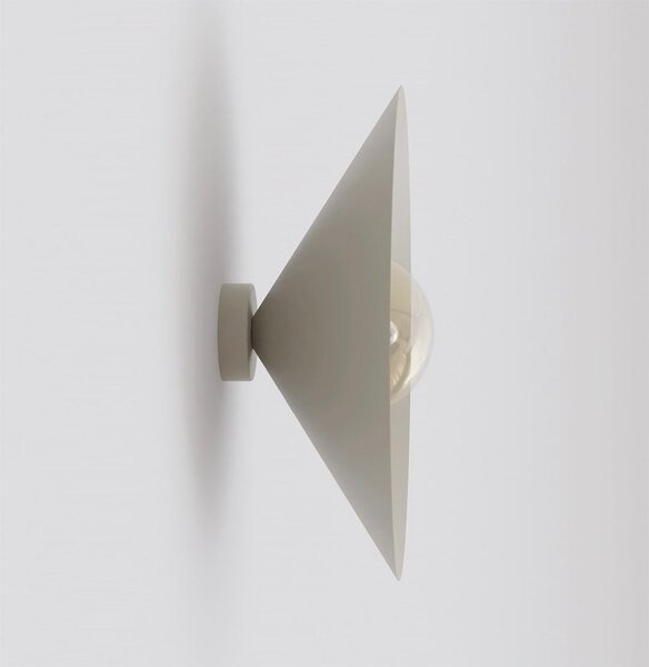 Nástěnné svítidlo MONO K1M – moka, jantarové sklo, 1× E14, šířka 40 cm