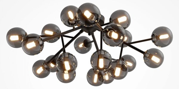 Maytoni Luxusní stropní svítidlo DALLAS, 28W, v. 25 cm, 20xG9 Barva: Černá