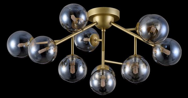 Maytoni Luxusní stropní svítidlo DALLAS, 28W, v. 17,5 cm, 12xG9 Barva: Zlatá
