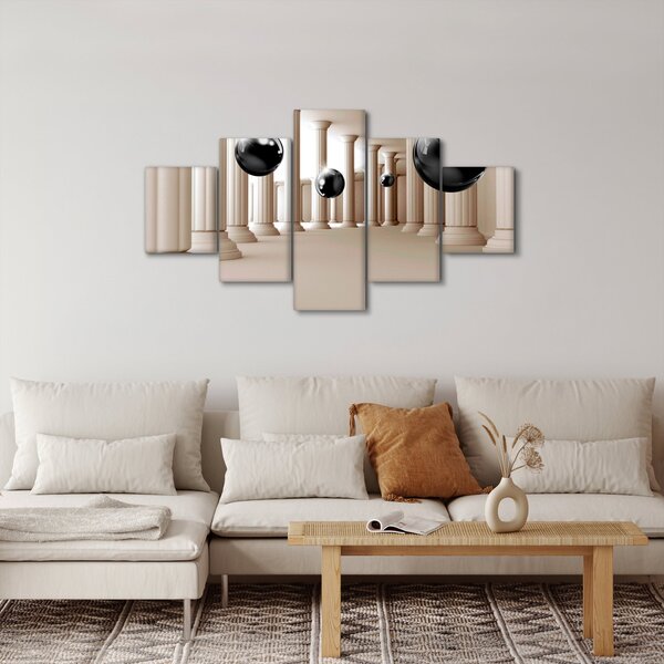 Obraz - Koule mezi sloupy (125x70 cm)