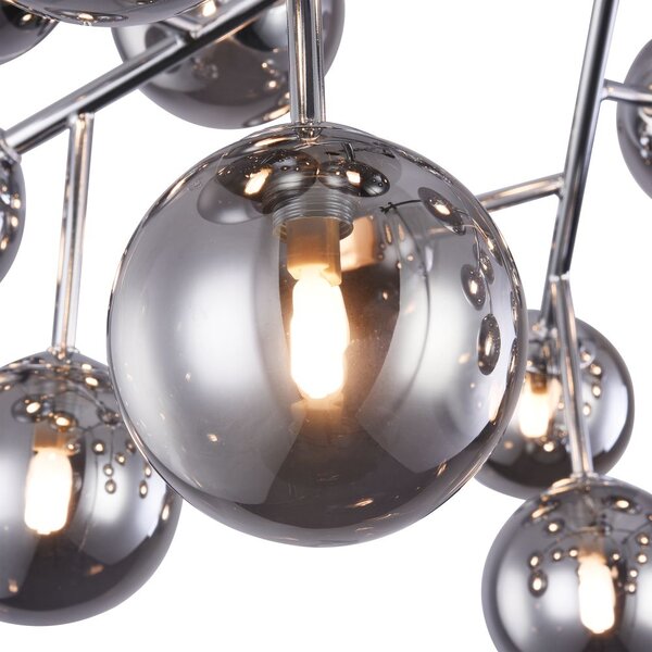 Maytoni Luxusní stropní svítidlo DALLAS, 28W, v. 22,5 cm, 20xG9 Barva: Chrom