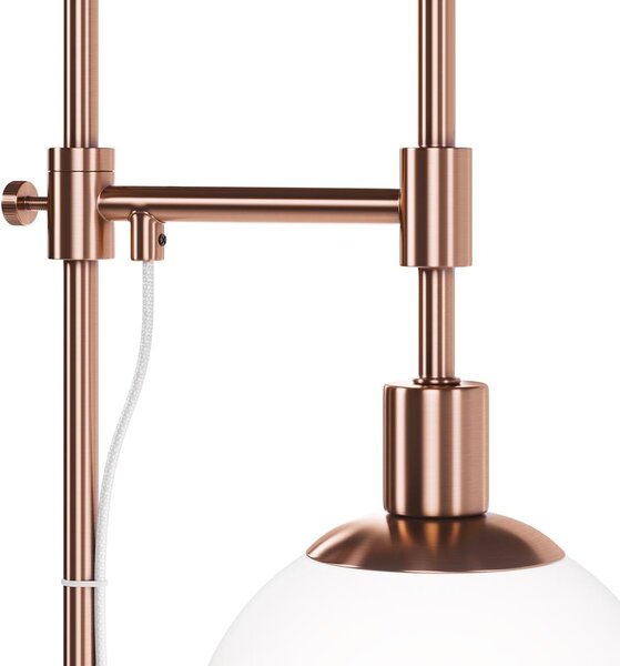 Maytoni Stojací lampa ERICH, 40W, v. 155 cm, 1xE14 Barva: Nikl